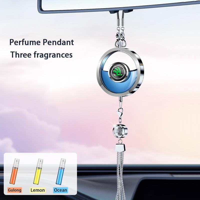 Car Pendant Perfume Bottle air freshener Interior Accessories For Skoda Octavia Kodiaq Fabia Superb Karoq Yeti Rapid Mk3 A4 A6 agh399