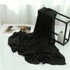 Headscarf Solid Color Silk Scarf Basic Versatile Scarf Women's Smooth Crepe Travel Scarf Xizang Travel Shawl