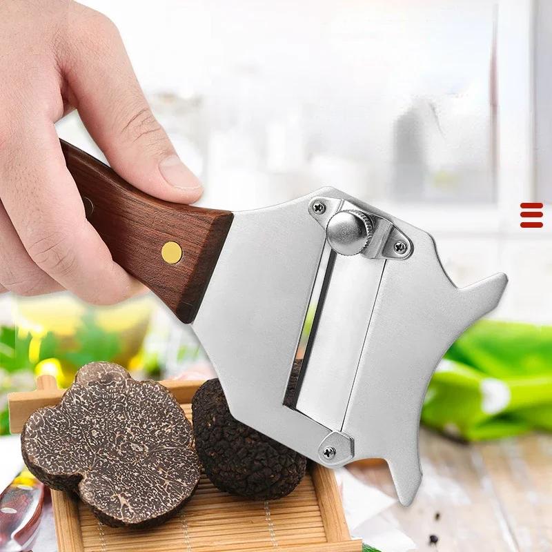 Cheese Chocolate Vegetables Garlic and Truffle Slicer - Durable Adjustable Stainless Steel Blade