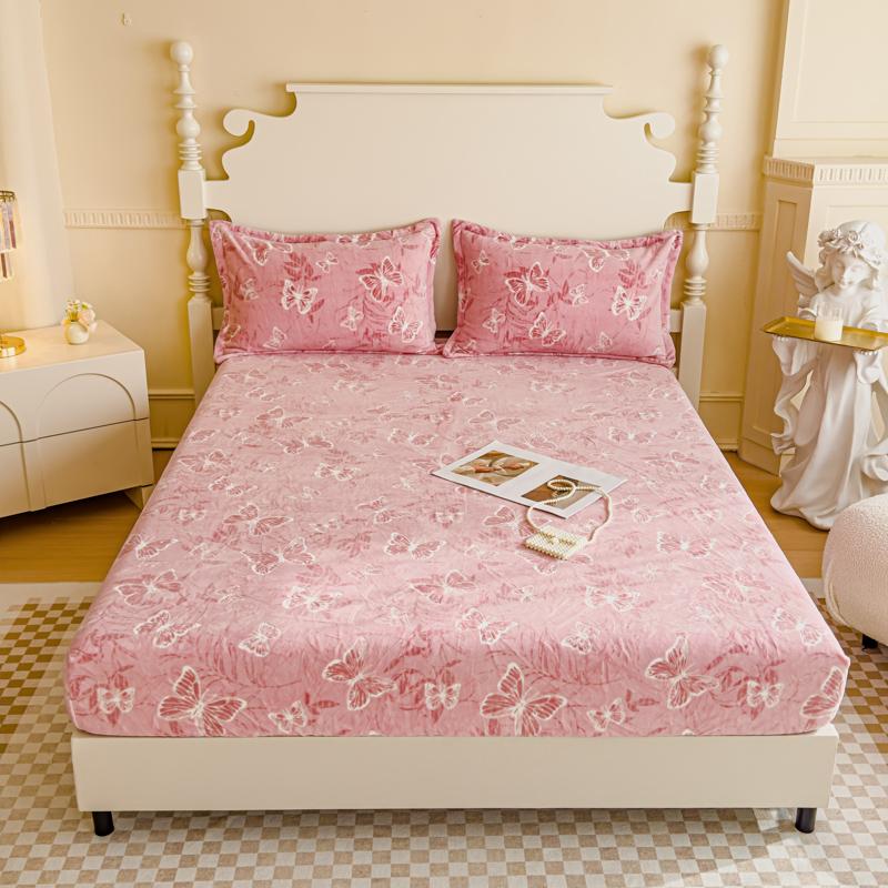 Теплая бархатная простыня на резинке, резное бархатное покрывало для кровати, эластичная простыня для дома, зимний мягкий протектор для матраса, sabanas (Нет наволочки)