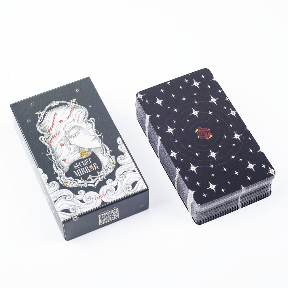 Тайное Зеркало Таро 80 Карт Семейное Гадание Колода Версия на Английском Языке Настольная Игра