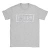 NIN Retro Логотип Nine Inch Nails Футболка Мужская Женская Мода Хлопковая Футболка Круглый Вырез Короткий Рукав Футболки Идея для Подарка Одежда