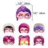 12PCS/Set Demon Hunters Party Decoration Paper Glasses Masks Po Cosplay Props Children's Happy Birthday Party Supplies