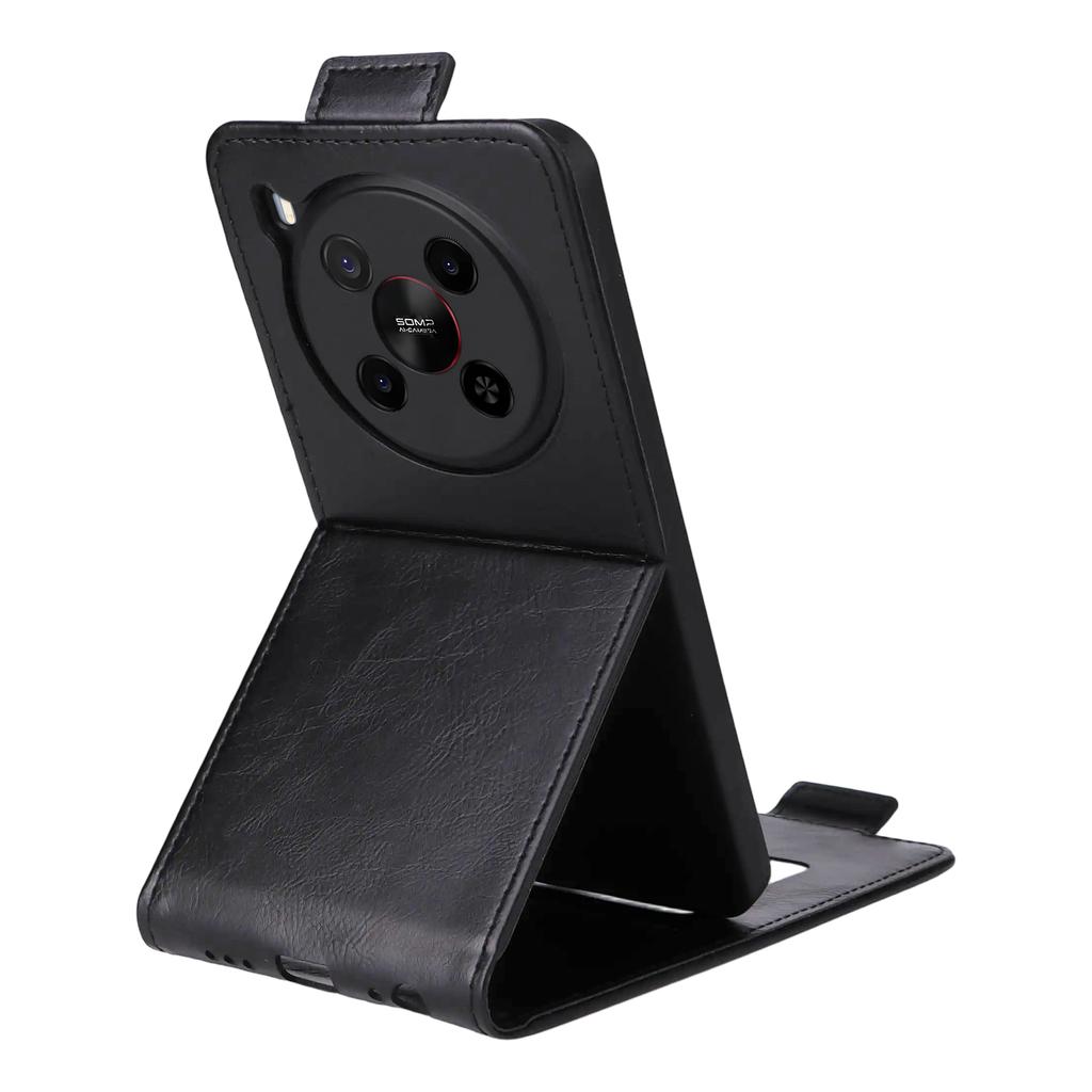 Для ZTE Blade V70 Max Чехол-подставка Магнитная застежка Вертикальный откидной Кожаный чехол для телефона с держателем для карт