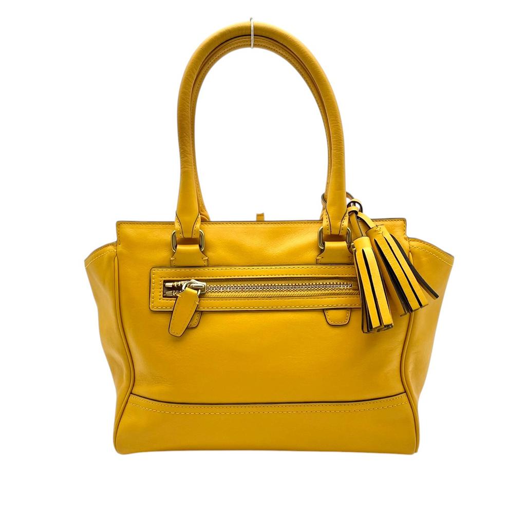 Б/у Сумки и дорожные сумки COACH Legacy Legacy Кожаная дорожная сумка Candace Желтая кожа Женские