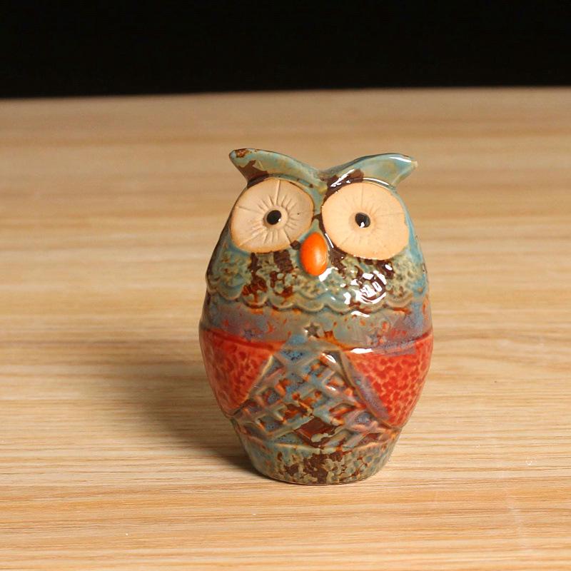 Ceramic Owl Ornaments - Home Decor Animal Crafts 1003