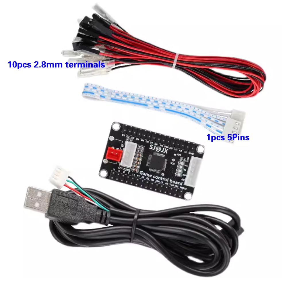 Нулевая задержка аркадный USB-кодер ПК PS3 переключатель Raspberry Pi Nintendo TO джойстик для 5PIN и 2,8 мм кнопки контроллер Hitbox