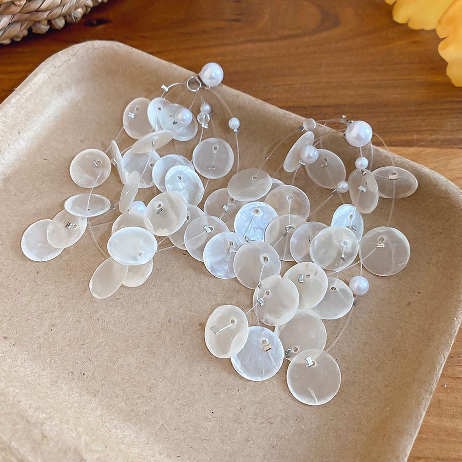 Серьги-кисточки из циркона и жемчуга «Серебряная игла» - Элегантный ретро-дизайн для женщин