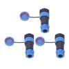 3 Pcs SP21 Aviation Connector 2 Pin IP68 Waterproof Rear Nut Connector AC500V 30A