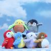 Realistic Parrot Plush Doll Cute Animal Furry Birds Keyrings Bird Plush Keychain  Bag Pendant