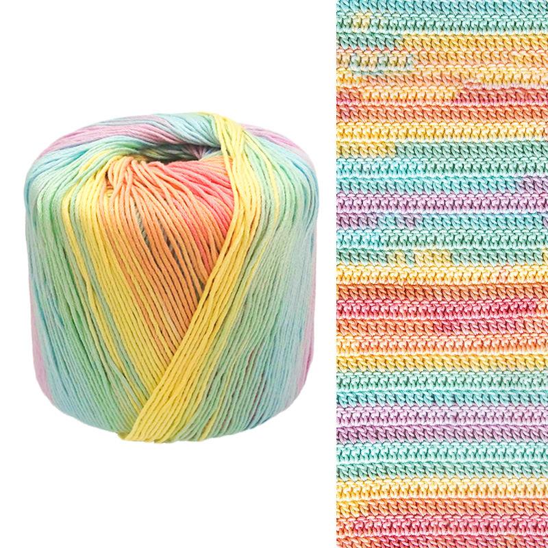 40g Hand Knitted Cotton Yarn Ball For Knitting Doll Hand Woven Crochet Cotton Yarn DIY Dyed Wool Yarn Handcraft Accessories