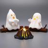 Halloween Ornament 3d Printed Decoration Spooky Ghost Campfire Nightlight Halloween Decoration for Home 3d Printed Statue