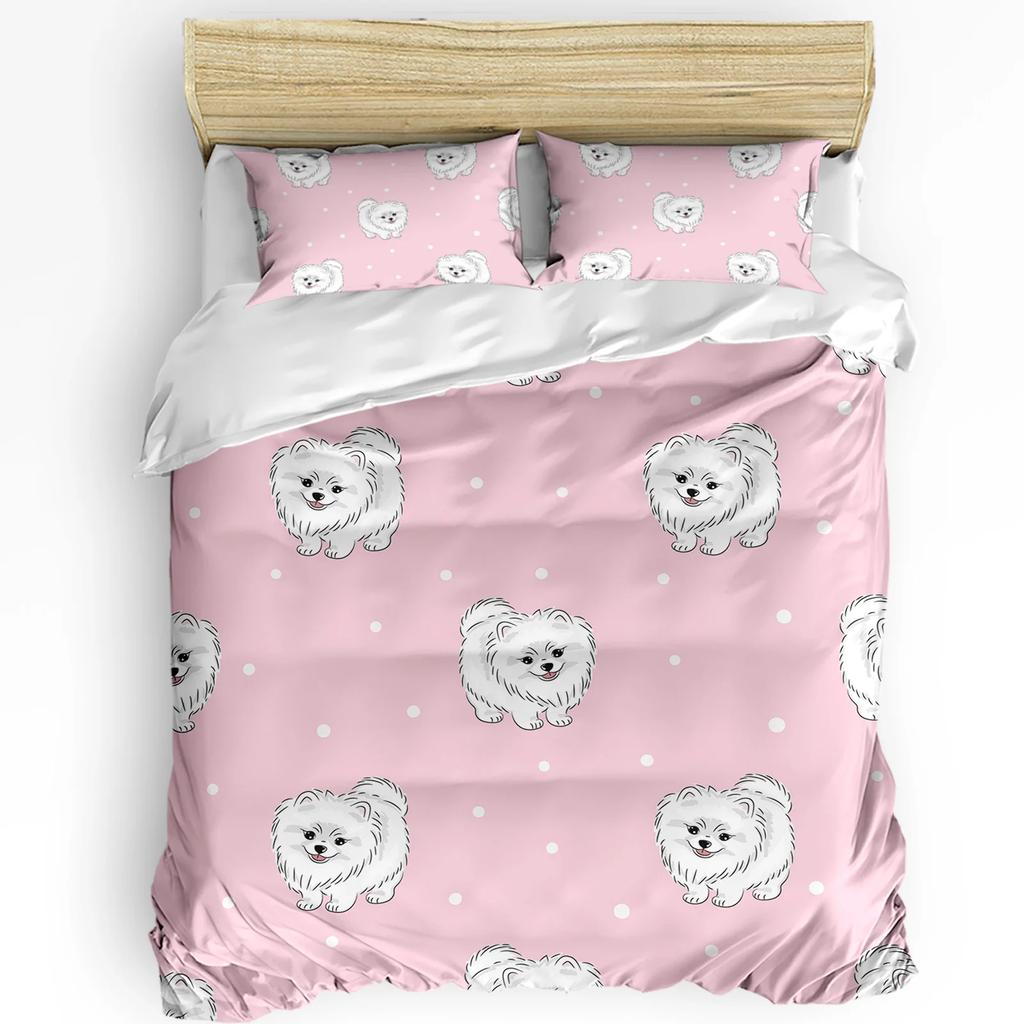 Собаки Домашнее животное Корзина Кошки Принт Комфортный Пододеяльник Наволочка Домашний текстиль Покрывало Мальчик Ребенок Подросток Девочка Роскошный 3 предмета Постельное белье