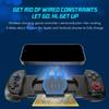 Растягивающийся беспроводной геймпад с поддержкой зарядки Hall Effect Joystick Bluetooth-совместимый геймпад для телефона с охлаждающим вентилятором