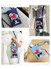 Smartphone Pouch Shoulder Bag Smartphone Pochette Denim Pouch Sacoche Shoulder Sunglasses Girl [DIVA Rose] Women's (Indigo Blue)