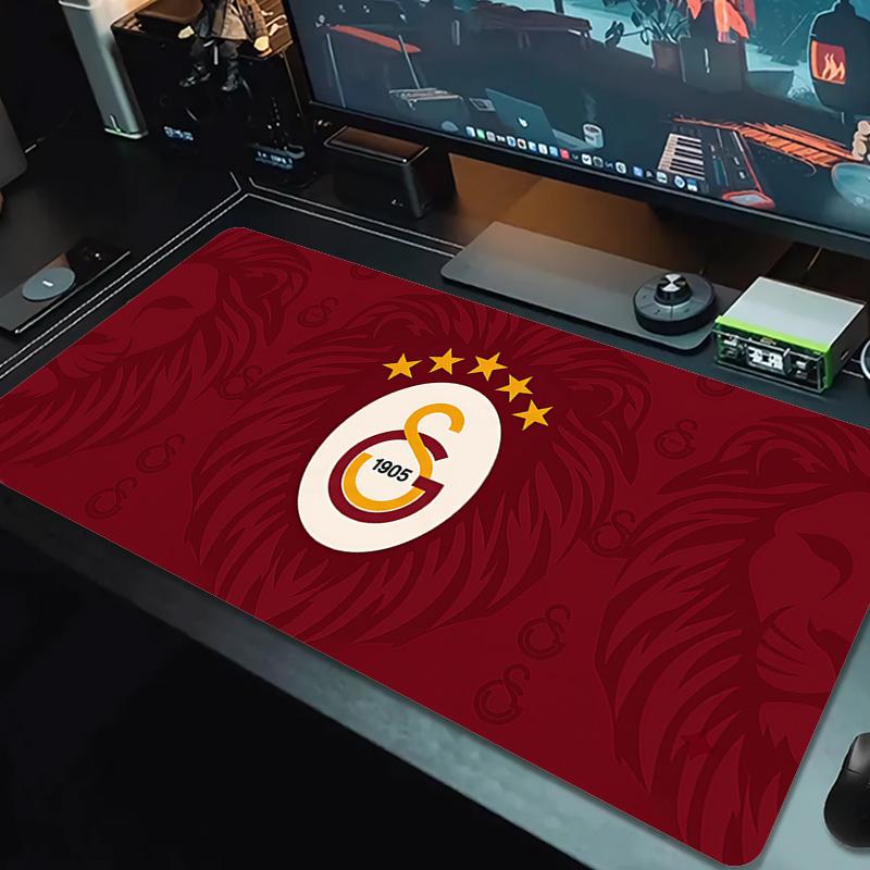 Коврик для мыши Galatasaray Большой игровой коврик для стола Нескользящий для ноутбука и планшета Большой коврик для мыши XXL Коврик для мини-ПК Игровой коврик С заблокированным краем