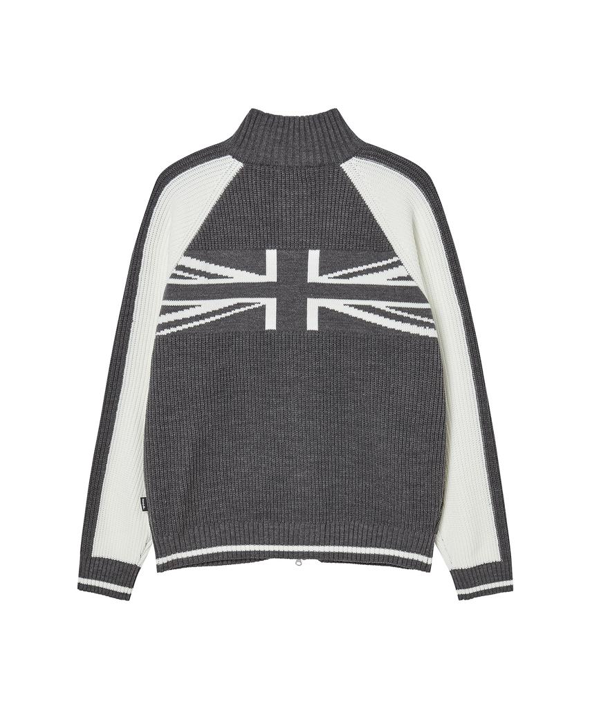 Gola Вязаная куртка на молнии Union Jack [Угольный]