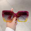 Oversized Square Sun Glasses  New Women Vintage Gradient Outdoor Shades Trendy Brand Design Candy Color Sunglasses
