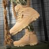 High-end Wear Resistant Men Hiking Boots Outdoor Mountain Trekking Tourism Walking Hunting Shoes Durable Male Footwear