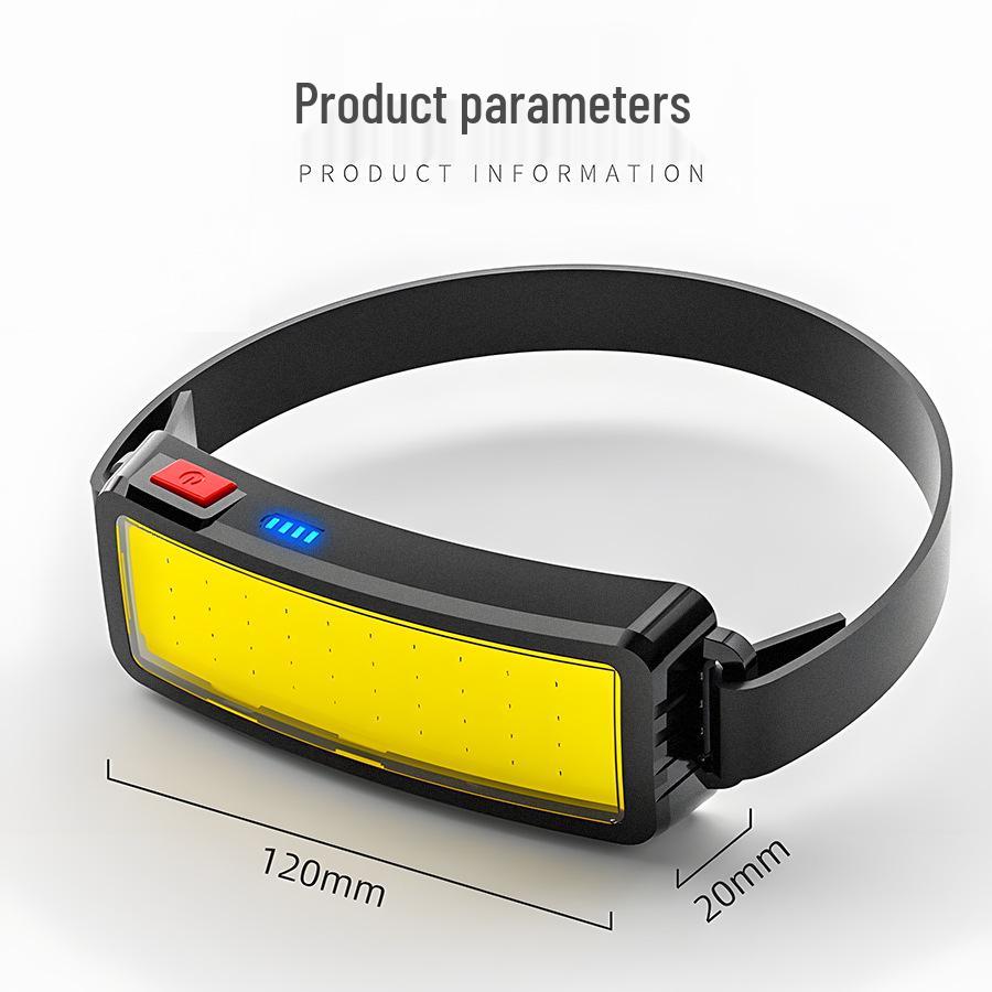 Портативный светодиодный налобный фонарь с USB-подзарядкой - Легкий, Мощный, Уличный Мягкий свет