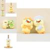 Fluffy Plush Annoying Duck Keyring Short Plush Animal 14cm Fun Desk Accessory