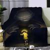 Плед с принтом хоррор-игры Little Nightmares Пледы для пикника Теплый плед Мягкий удобный плед Для дома в путешествие Подарок на день рождения
