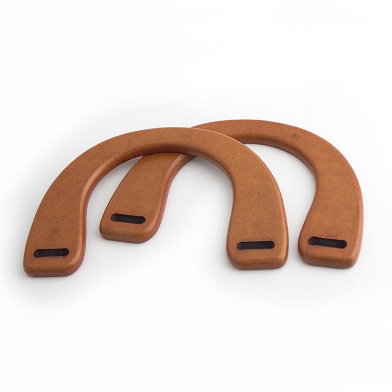 Lightweight Natural Wood Arch Bag Handle 1Pcs Replacement Accessory for Handmade Crochet Knit Bag Purse Making Crafts