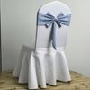 Ready Made Chair Bands Solid Color Satin Ribbon Bows  Wedding Banquet Events Decoration