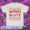 New Wing Slutz Restaurant Brooklyn Nine Men's White T-shirt Funny Size S To 5XL