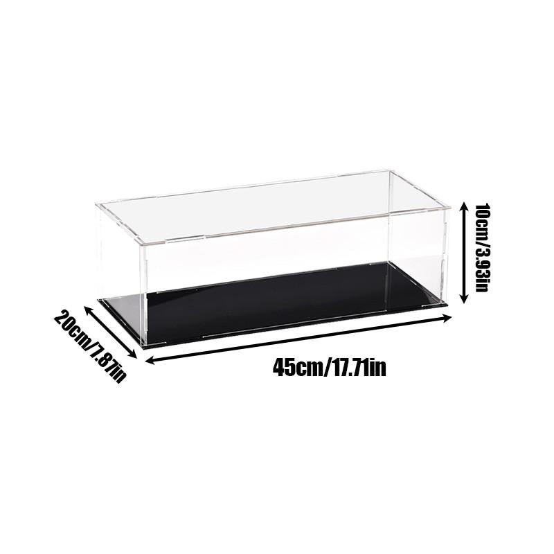 Transparent Acrylic Display Case Storage Box Cube Assemble Dustproof Showcase for Collectibles Action Figures Toys Desktop Storage