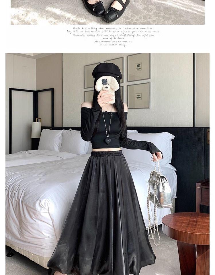 Женская мерцающая розовая А-силуэтная миди-юбка из тюля с дизайном из жемчужных пышных цветов, высокая талия, идеально подходит для весны, лета и осени