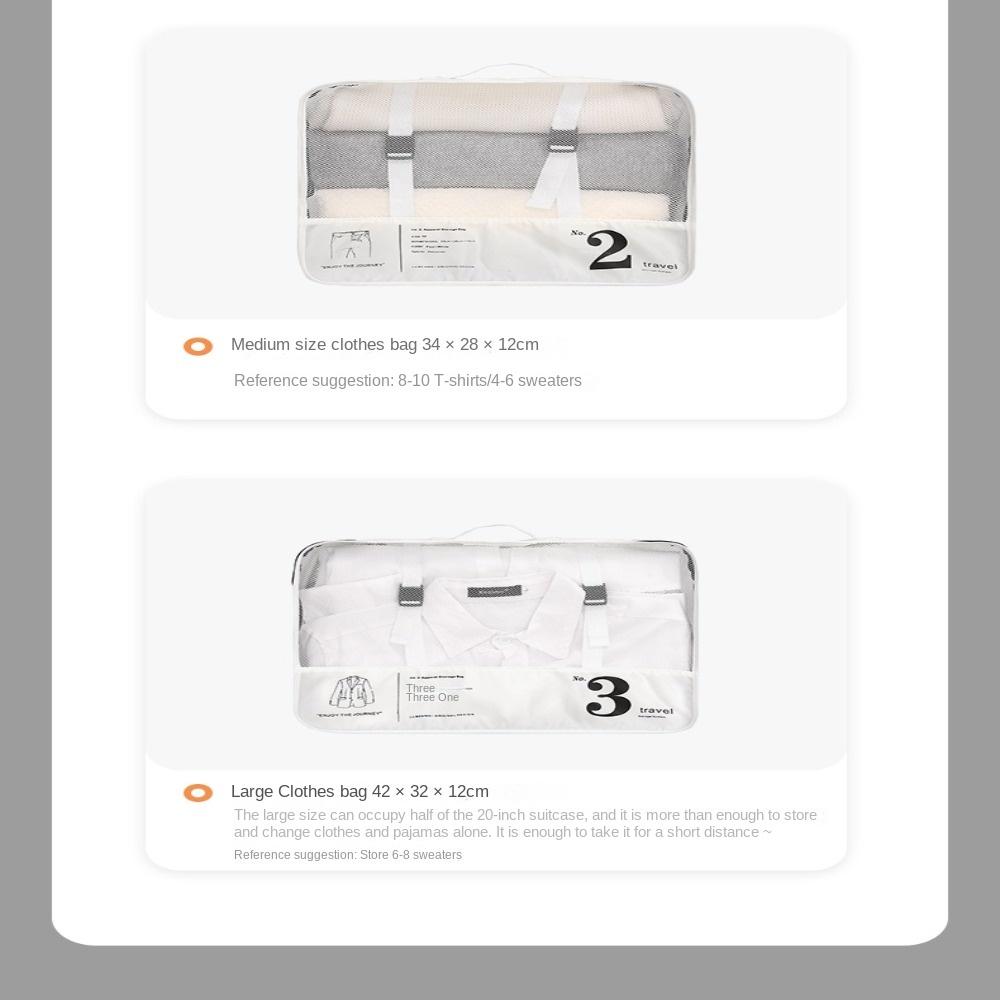 Clothes Subpackage Compressible Suitcase Packing Handbag Visible Waterproof Bag Travel Storage Bag