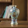 Изысканный орнамент-кувшин для вина с эмалью cloisonне в стиле «Фамиль Роуз», вместимостью 1 цзинь/5 цзиней