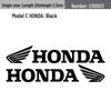 Мотонаклейки Honda Wings - Милые девчачьи наклейки с лазерной модификацией для электровелосипедов
