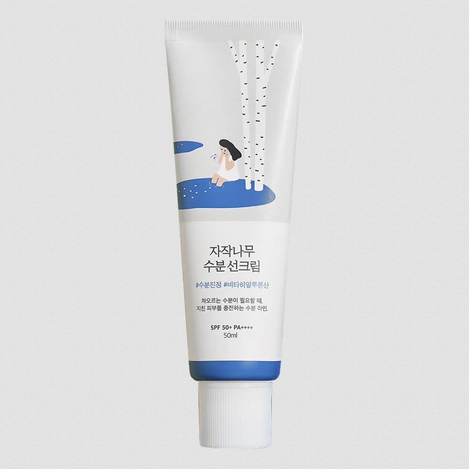 ROUND LAB Увлажняющий солнцезащитный крем с березовым соком SPF50+ PA++++ 50 мл / Питательный, Увлажняющий, Корейская косметика, K-beauty