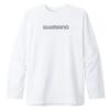 SHIMANO Хлопковый лонгслив с логотипом белый XL SH-011V