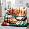 Alvin and the Chipmunks Theme Printed Blanket - Perfect for Couch, Bed, Travel & Outdoor Use | Machine Washable, Cozy & Durable.