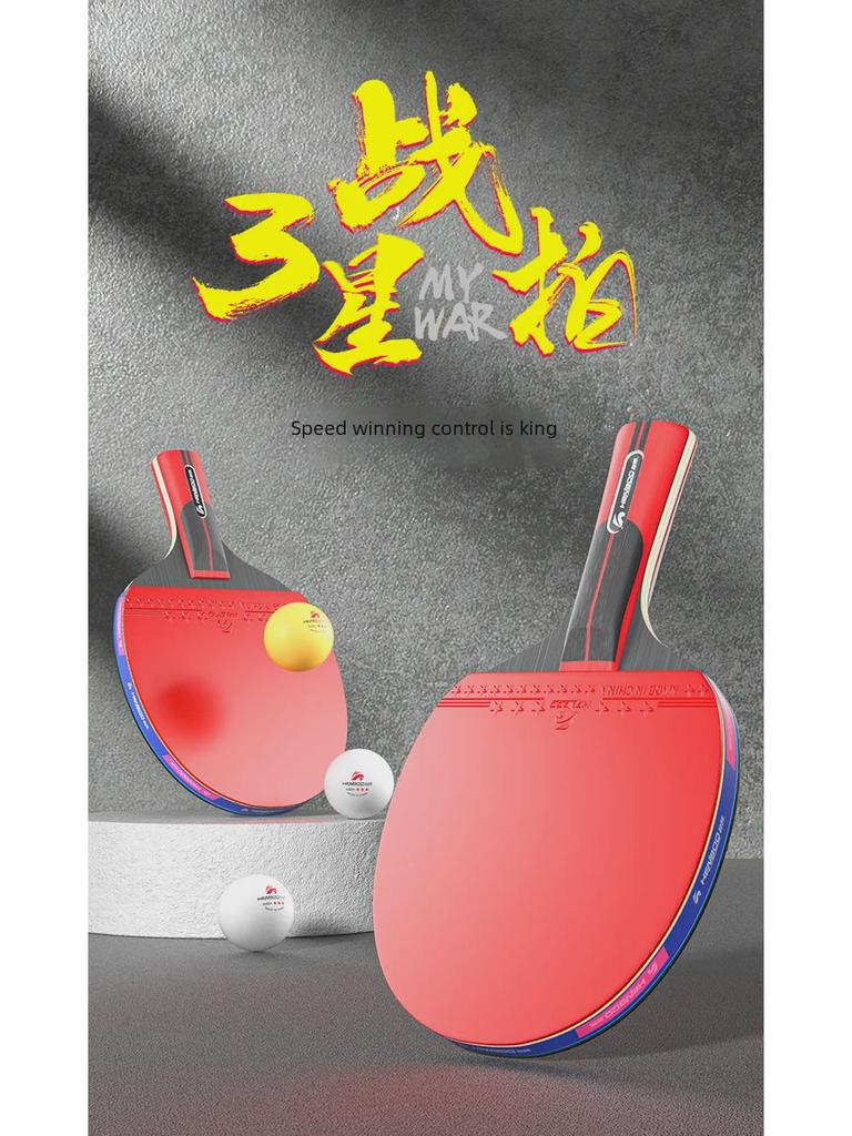Professional Table Tennis Racket - One, Two, Three Star, Vertical/Horizontal for Training & Entertainment