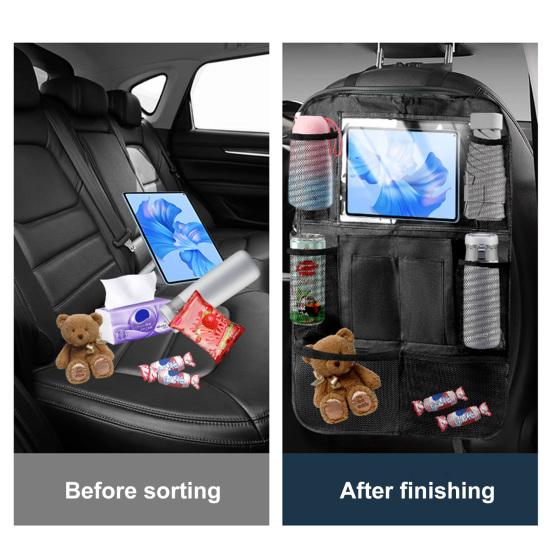 Автомобильный органайзер большой емкости на заднем сиденье с несколькими карманами, детские закуски, игрушки, сумка для хранения на спинке автомобильного сиденья, дорожные аксессуары