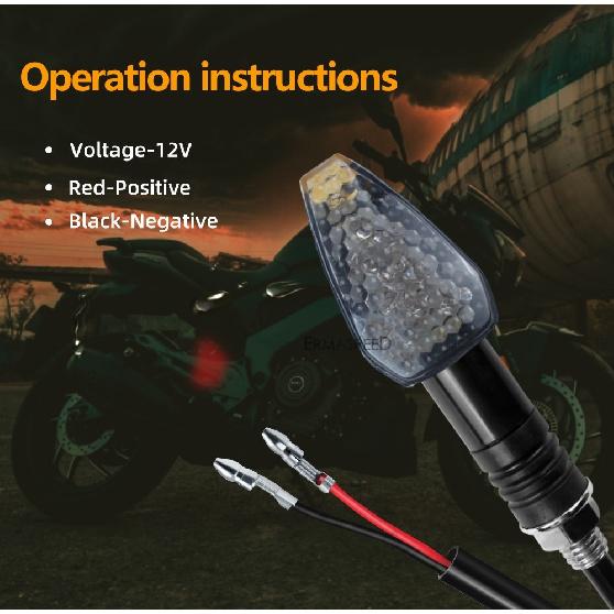 Мотоциклетные указатели поворота Универсальный светодиодный мигающий свет 12 В Янтарный мигающий свет Мигалки Мотоциклетные индикаторы