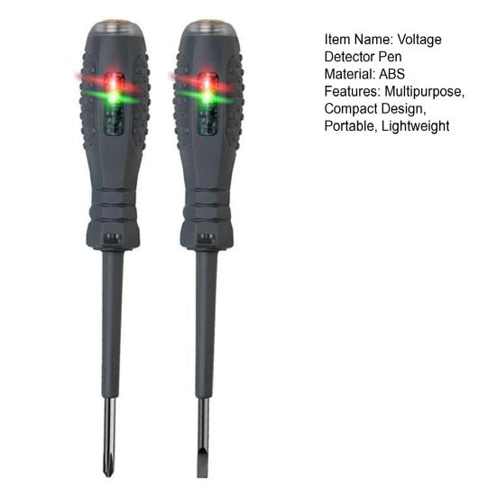 2Pcs High Torque Magnetic Screwdriver Electricity Detector Compact Design Portable Non-Slip Grip Voltage Tester
