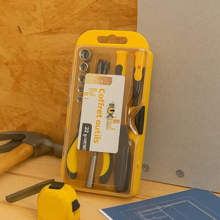 Мини Набор Инструментов 22 Предмета - BOXELEC - Отвертки, Плоскогубцы, Головки - Компактный и Удобный - Домашний Мастеринг