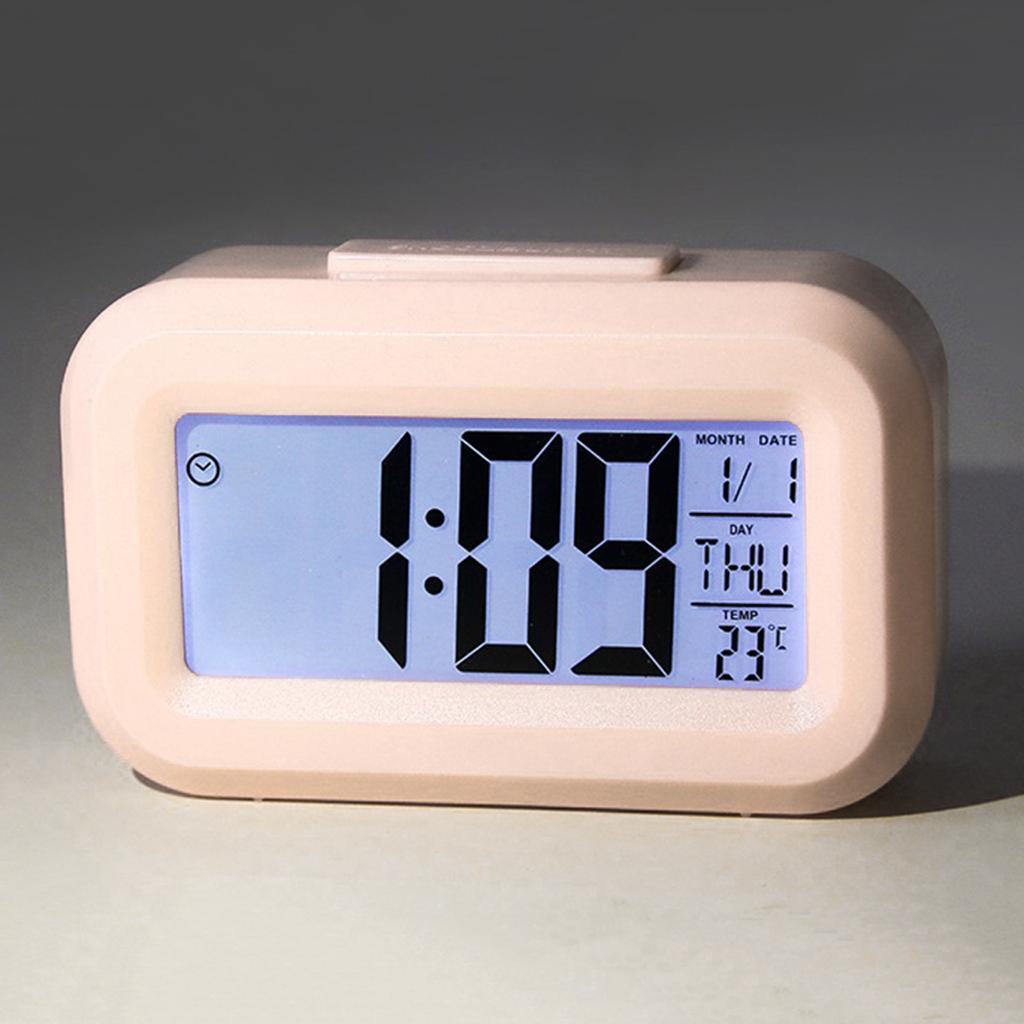 Настольные часы с температурным календарем, недельным дисплеем, электронным светодиодным дисплеем с функцией повтора сигнала, музыкальным цифровым будильником