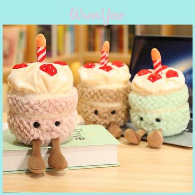 Очаровательная плюшевая игрушка Jellycat в виде торта на день рождения, 28 см