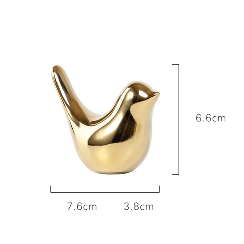 Lifelike Ceramic Bird Ornament Minimalist Style Bird Statue Collectible Figurines For Home Office Decor