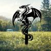 1Piece of Exquisite Dragon Metal Garden Decor:This Is A Timeless and Captivating Piece of Iron Outdoor Decor, Perfect for Enhancing The Charm of Yards