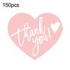 150 Pcs Love Heart Shaped Thank You Cards 2.36 X 2.76 Inch Blank Notecards Greeting Cards for Wedding Baby Shower Small Business