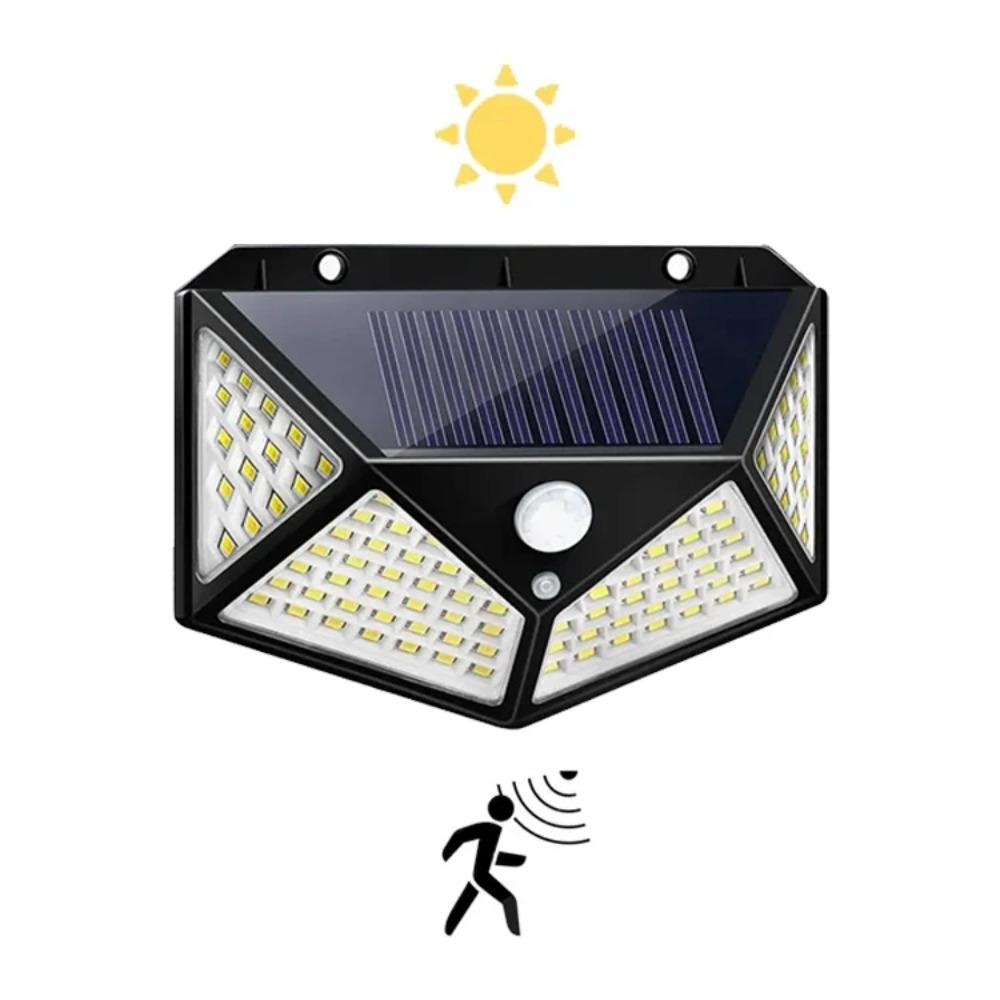 Lighting IP65 Outdoor Solar Sun Power Energy Garden Lamp 100 LED Waterproof PIR Motion Sensor Yard Street Wall Lights Decoration