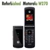 Восстановленный Оригинальный Motorola W270 Раскладушка MP3 1.6" Разблокированный Мобильный Телефон с Одной SIM-картой