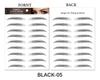 Brow Sticker 4D Hair Like Eyebrows Makeup Waterproof Eyebrow Tattoo Sticker Long Lasting Natural Fake Eyebrow Stickers Cosmetics